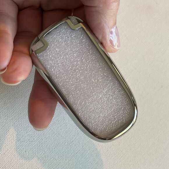 Dodge Logo key fob Keychain Black Leather and Key Fob Cover in Silver NWT - Picture 7 of 9